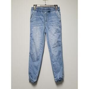 NWOT Fashion Nova Jean Women's XS Joggers Elastic Ankle High Rise